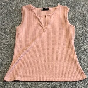 SHEIN Women's Pink Sleeveless Top